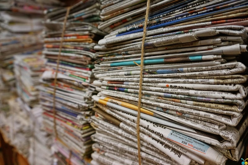 Newspaper Coasters
